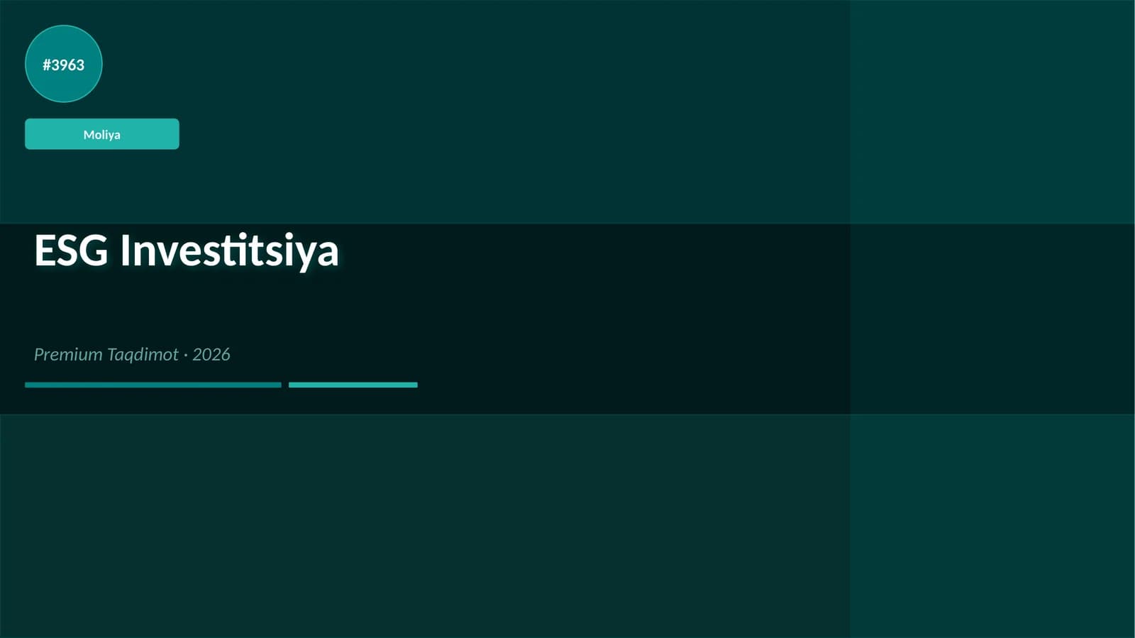 ESG Investitsiya