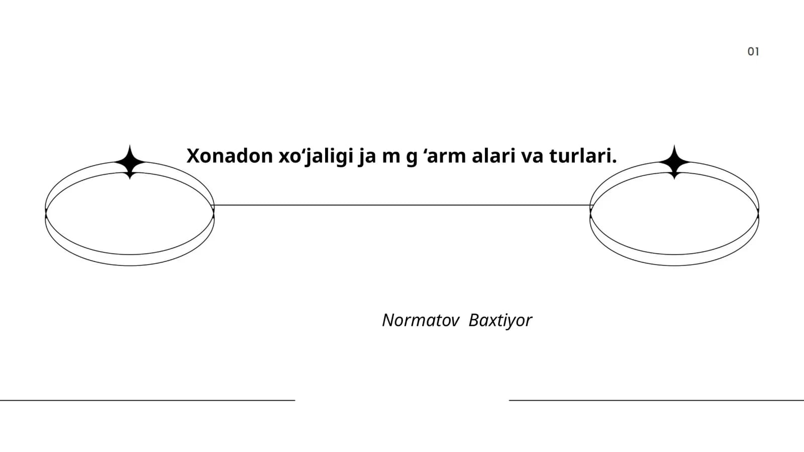 Xonadon xo‘jaligi ja m g ‘arm alari va turlari