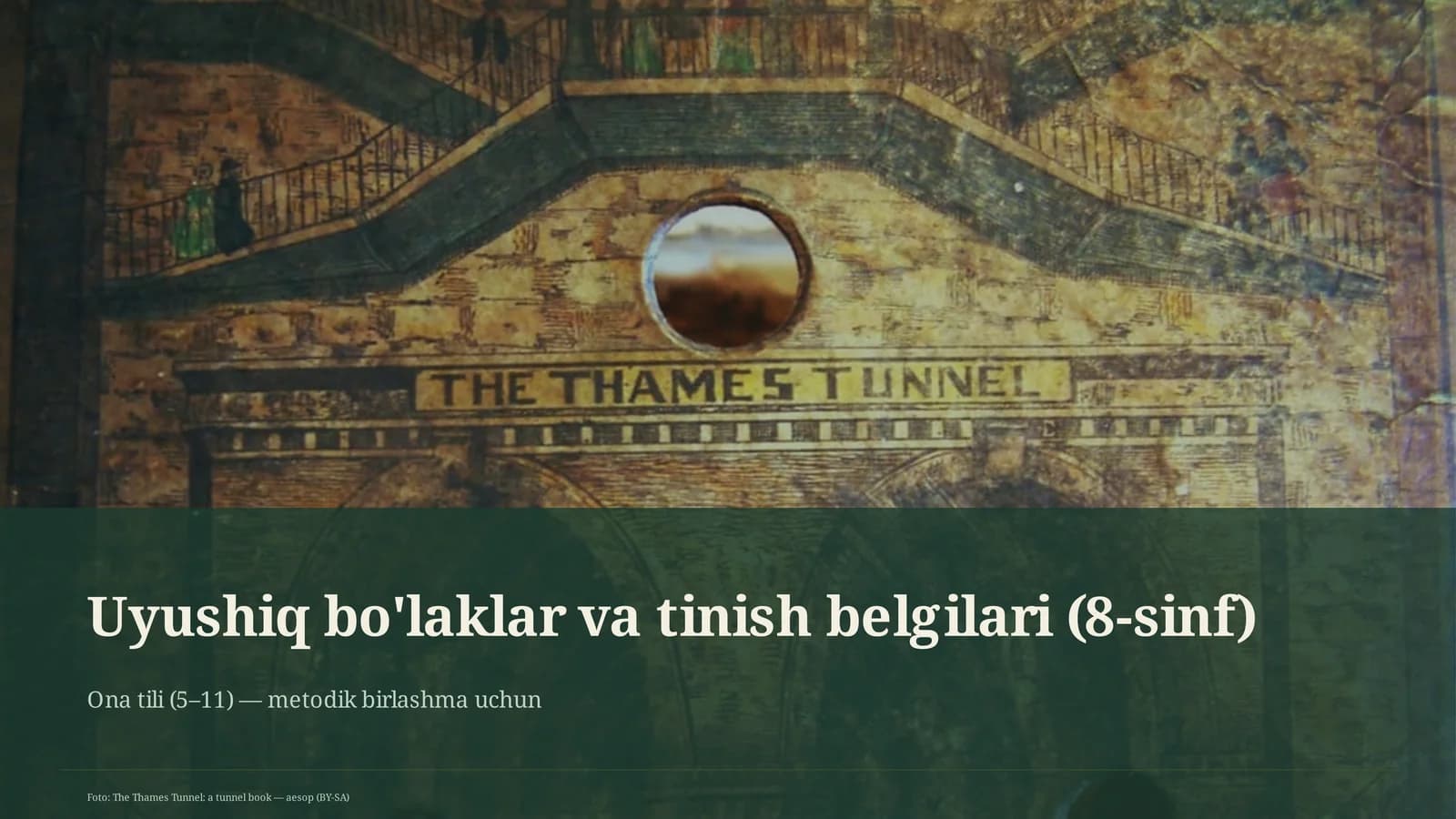 Uyushiq bo'laklar va tinish belgilari (8-sinf)