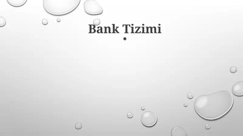 Bank Tizimi