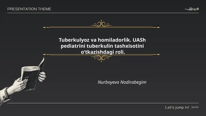Tuberkulyoz va homiladorlik. UASh