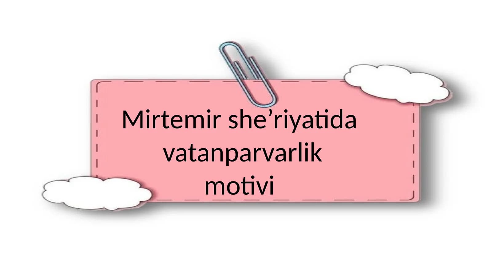 Mirtemir  she'riyati