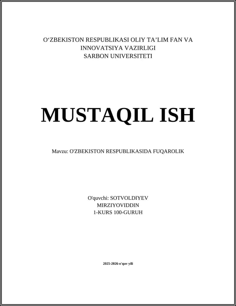 Fuqarolikni olishning asosiy shakllari