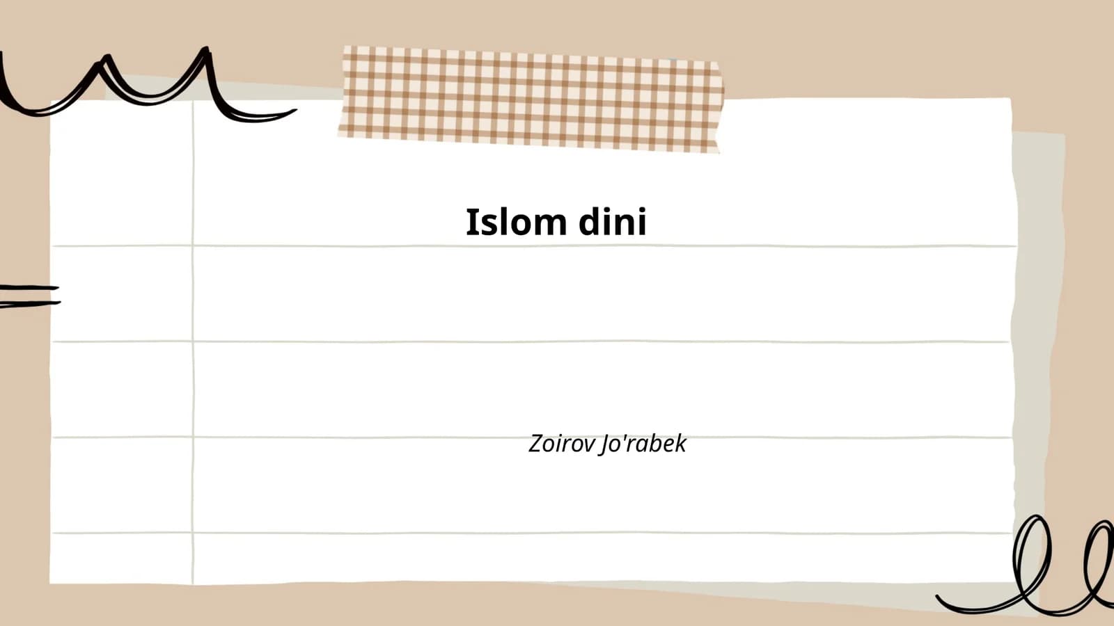 Islom dini tarixi
