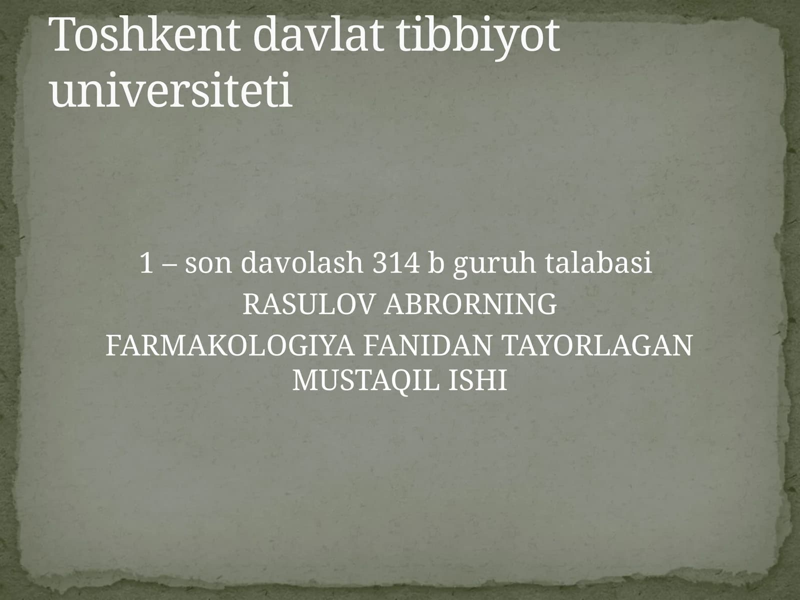 Narkoz vositalari. Etil spirti. Uxlatuvchi vositalar. Alkogolizm va uning asoratlari