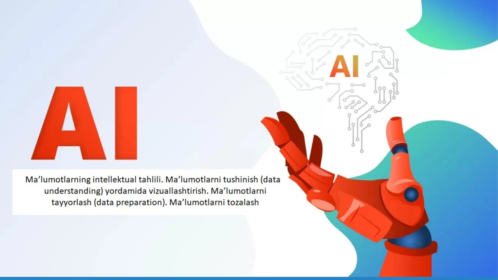 Ma'lumotlarni grafik tasvirlash bosqichlari