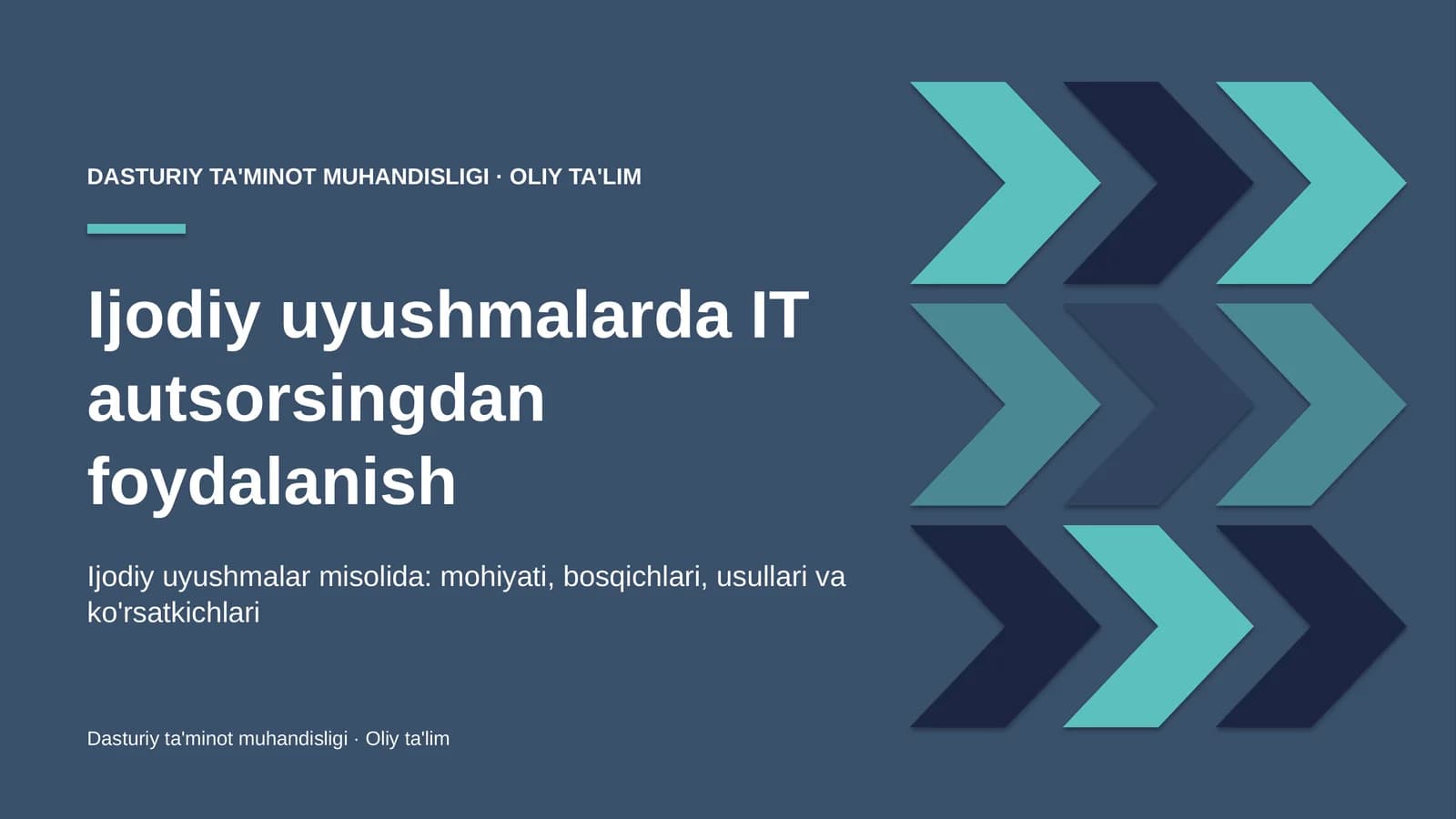 Ijodiy uyushmalarda IT autsorsingdan foydalanish