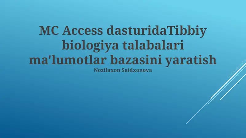 MC Access dasturi