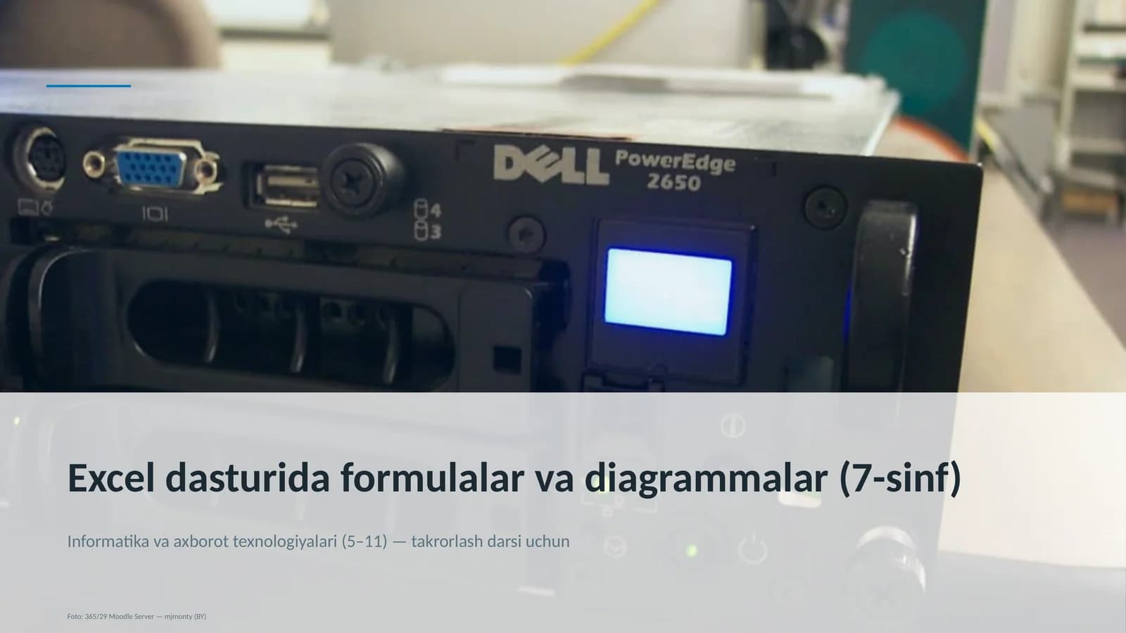 Excel dasturida formulalar va diagrammalar (7-sinf)