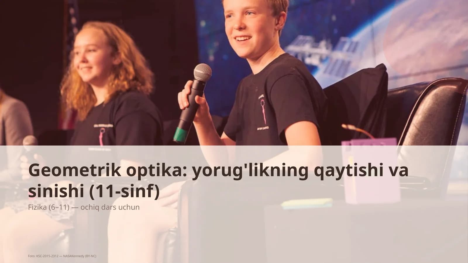 Geometrik optika: yorug'likning qaytishi va sinishi (11-sinf)