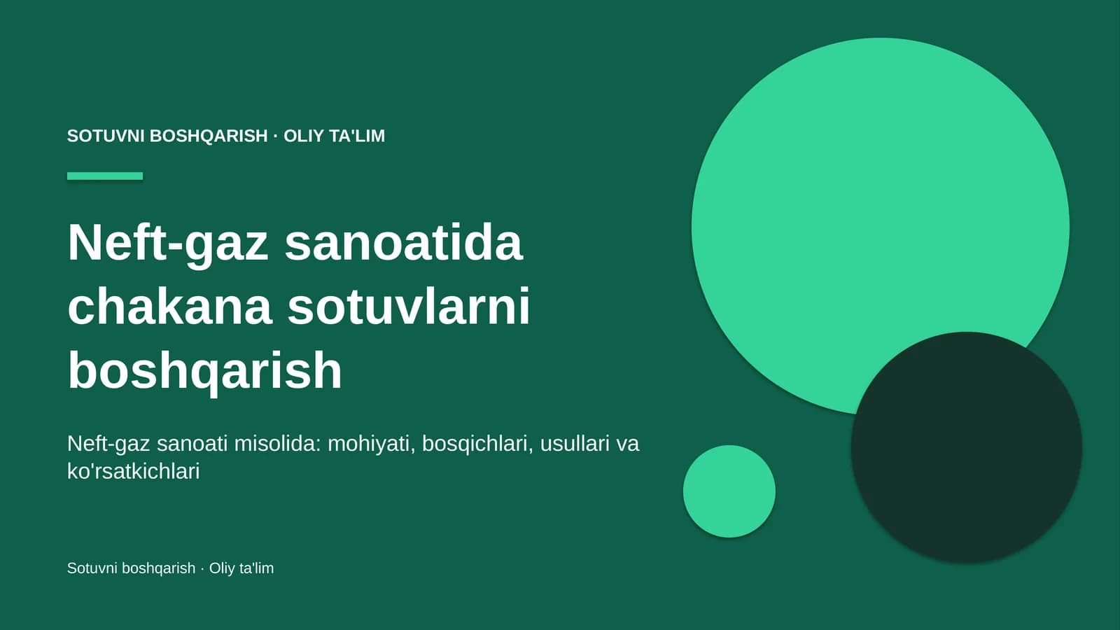 neft gaz sanoatida chakana sotuvlarni boshqarish 6612
