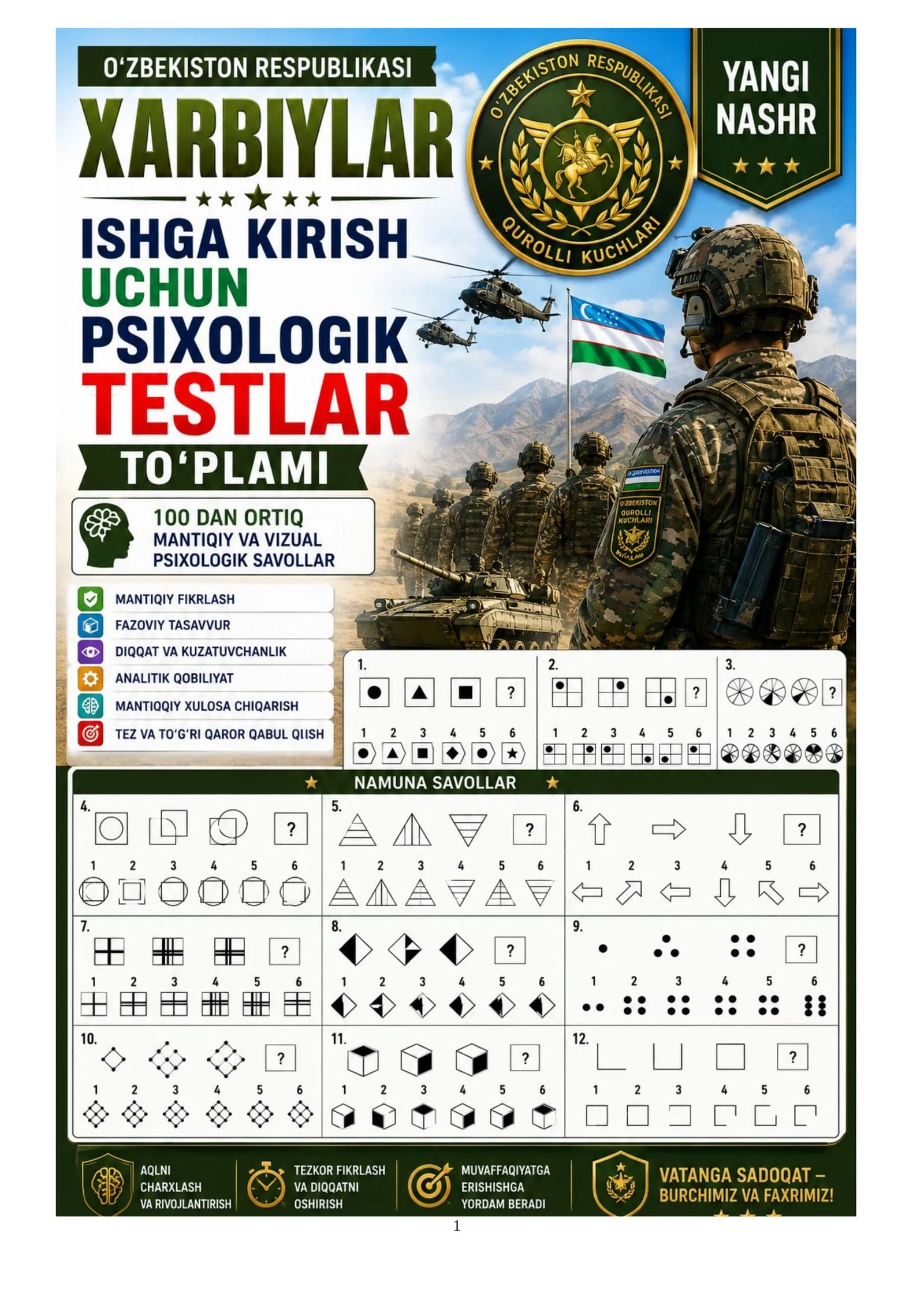 BOJXONA IDORALARIGA ISHGA KIRISH IQ test SAVOL-JAVOBLARI