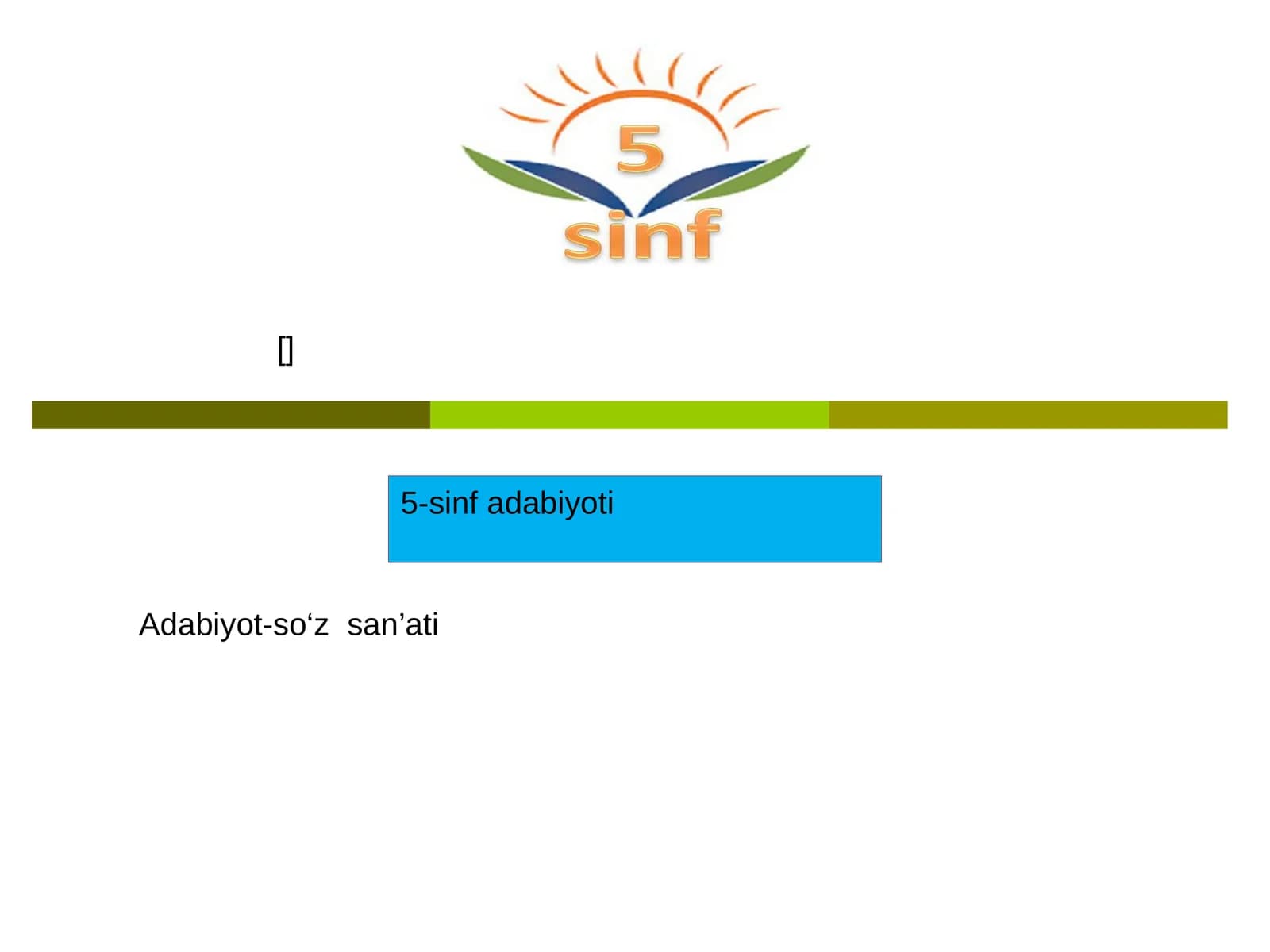 5-sinf adabiyoti