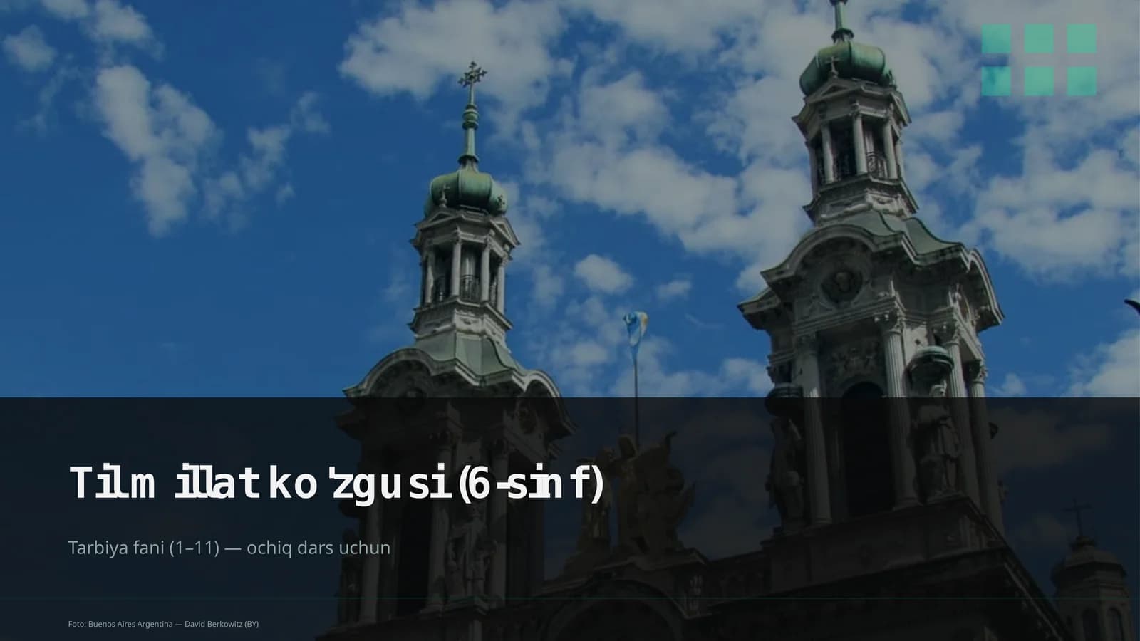 Til millat ko'zgusi (6-sinf)