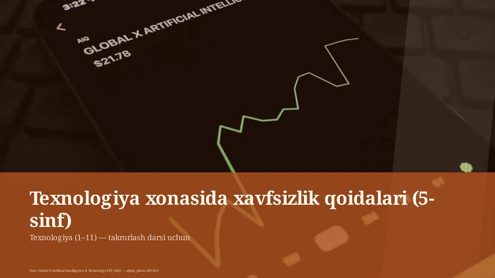 Texnologiya xonasida xavfsizlik qoidalari (5-sinf)