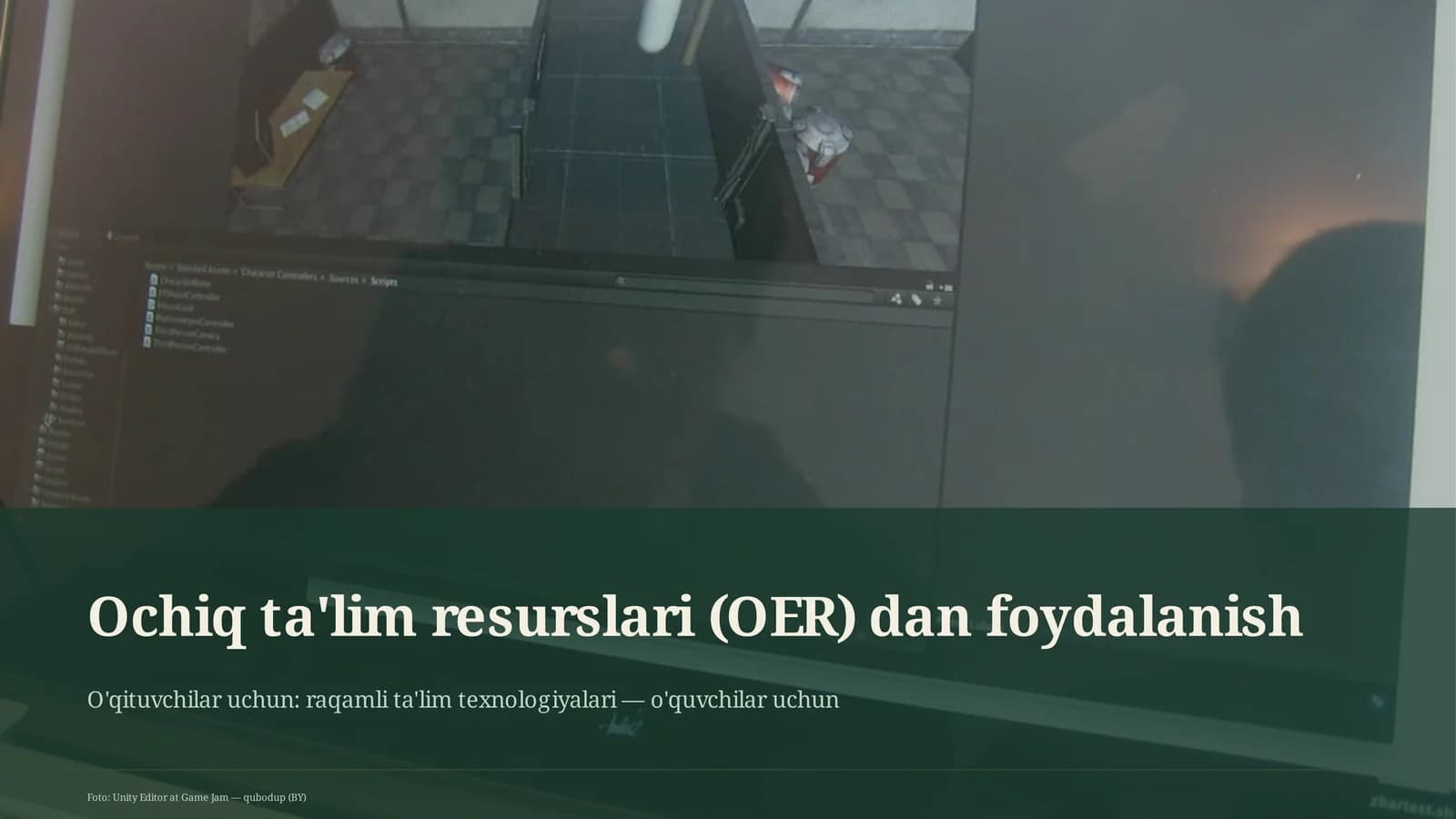Ochiq ta'lim resurslari (OER) dan foydalanish