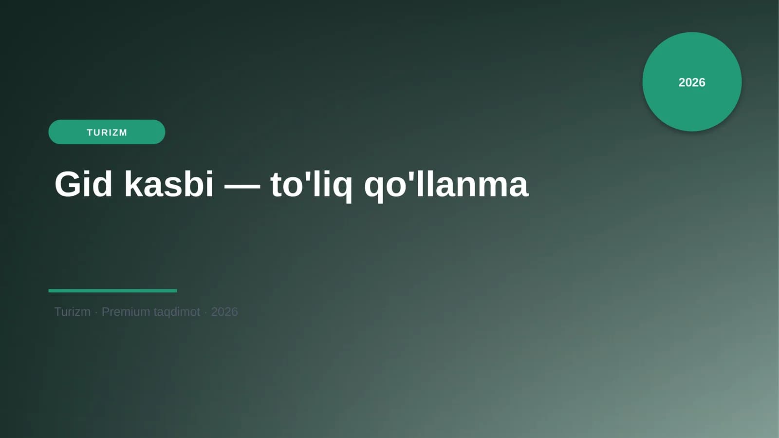 Gid kasbi — to'liq qo'llanma