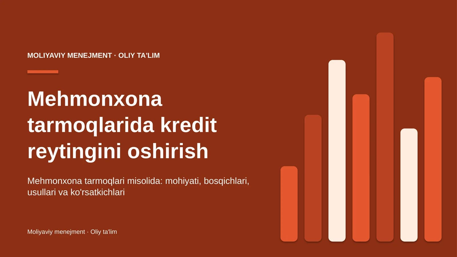 mehmonxona tarmoqlarida kredit reytingini oshirish 3334