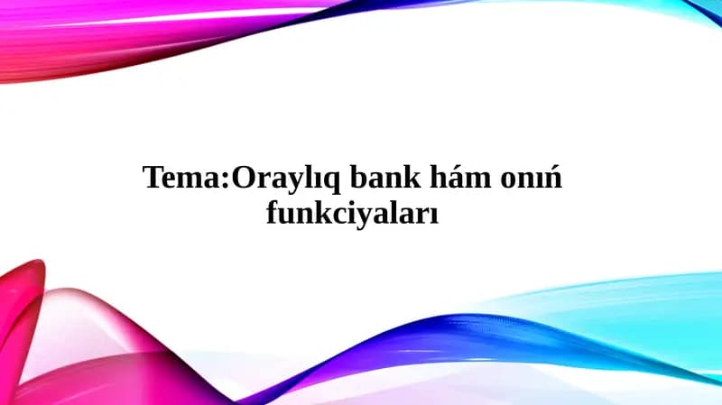 Oraylıq bank