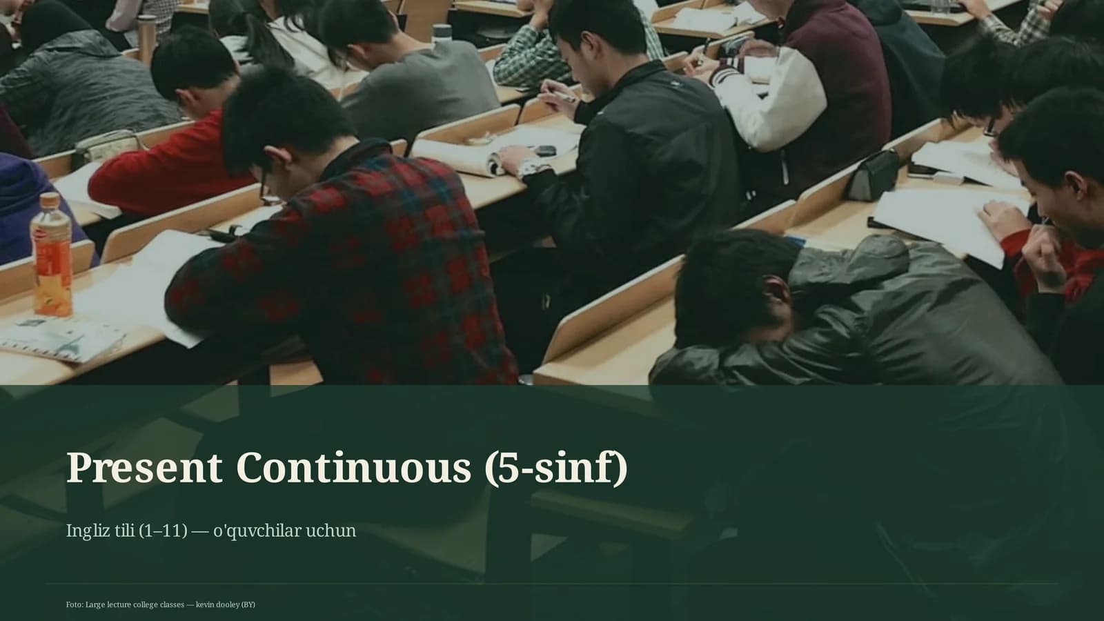 Present Continuous (5-sinf)