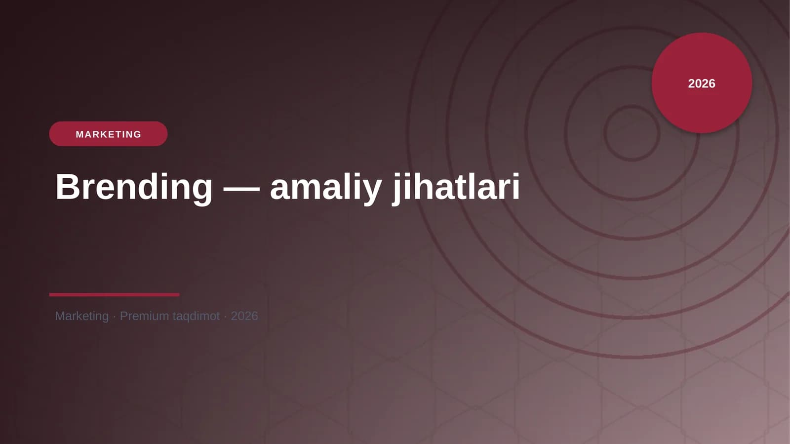Brending — amaliy jihatlari