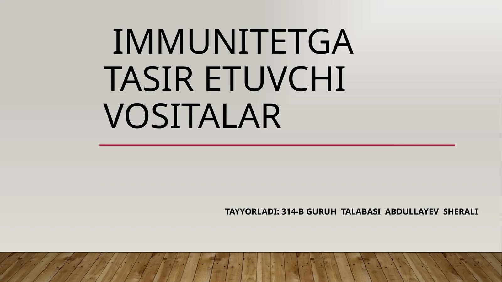 IMMUNOSTIMULATORLAR