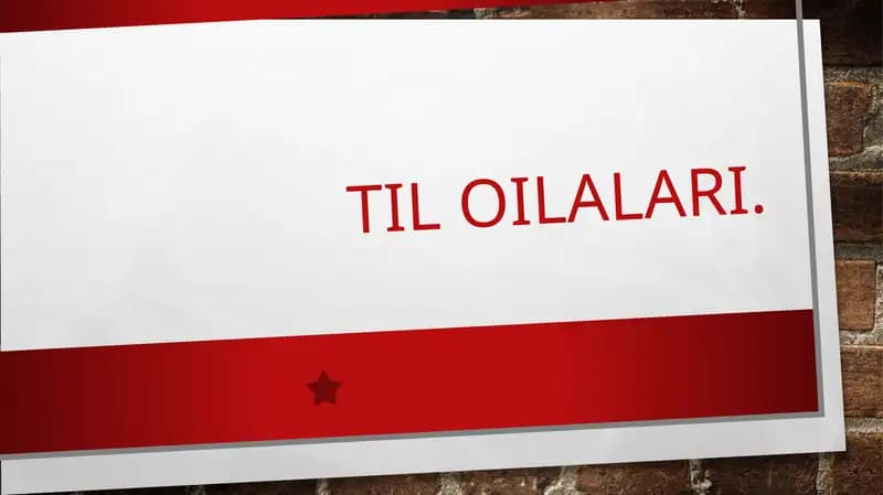 Til oilalari