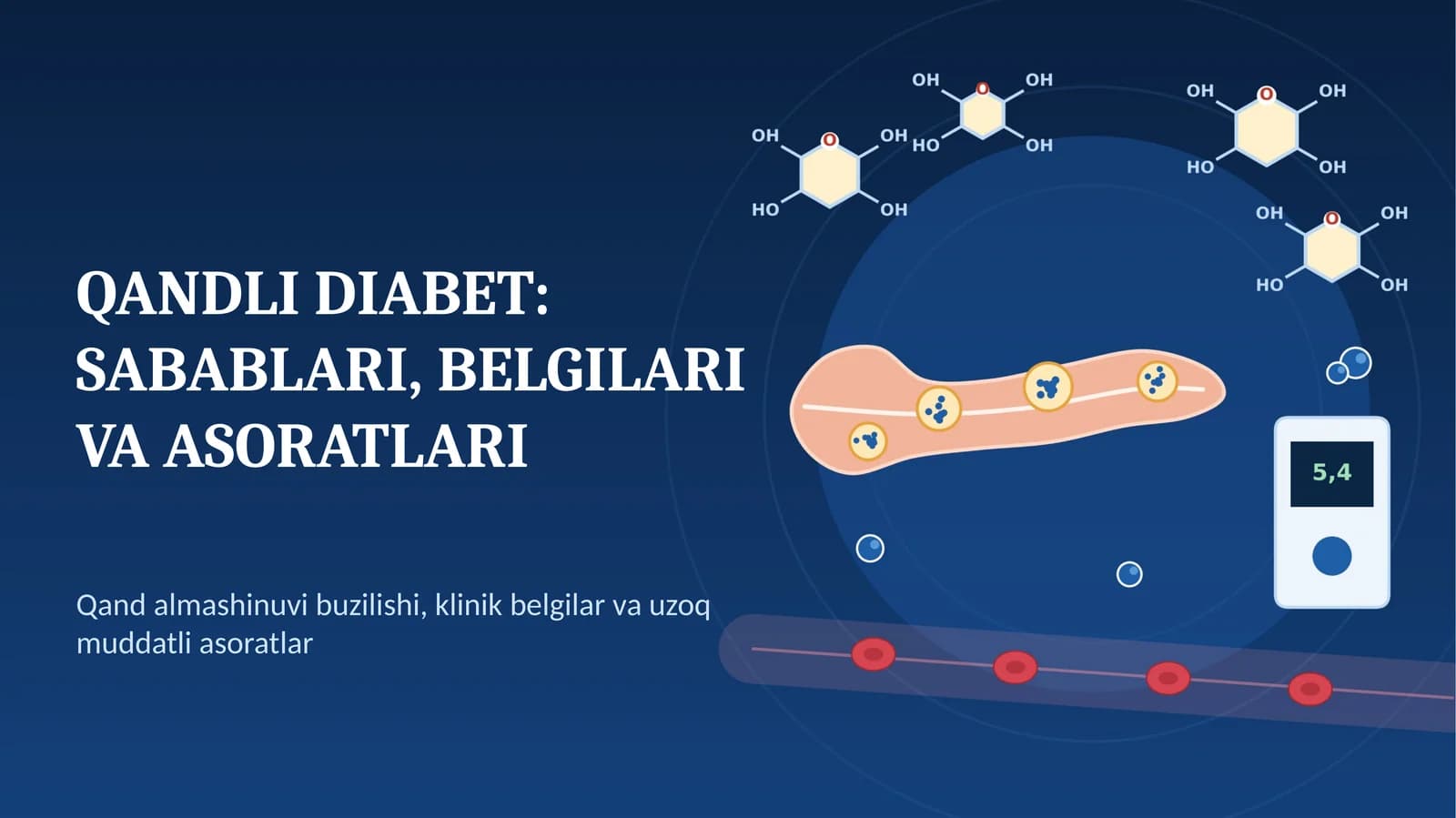 QANDLI DIABET: SABABLARI, BELGILARI VA ASORATLARI