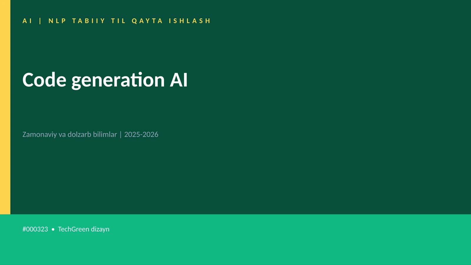 Code generation AI