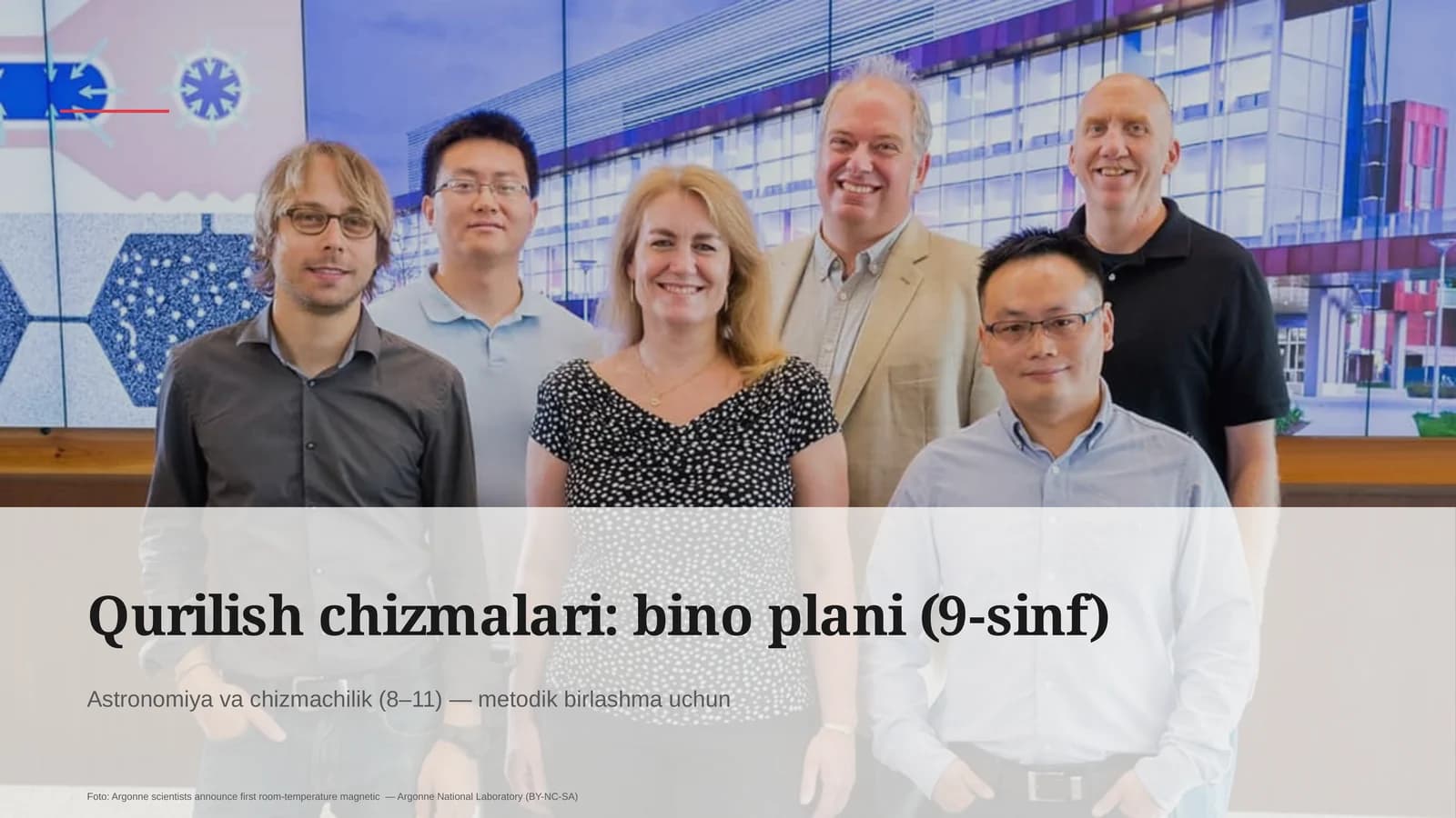 Qurilish chizmalari: bino plani (9-sinf)