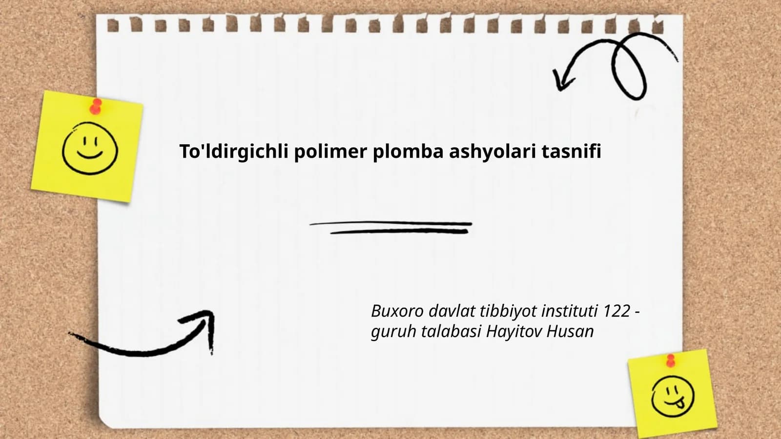 To'ldirgichli polimer plomba ashyolari tasnifi