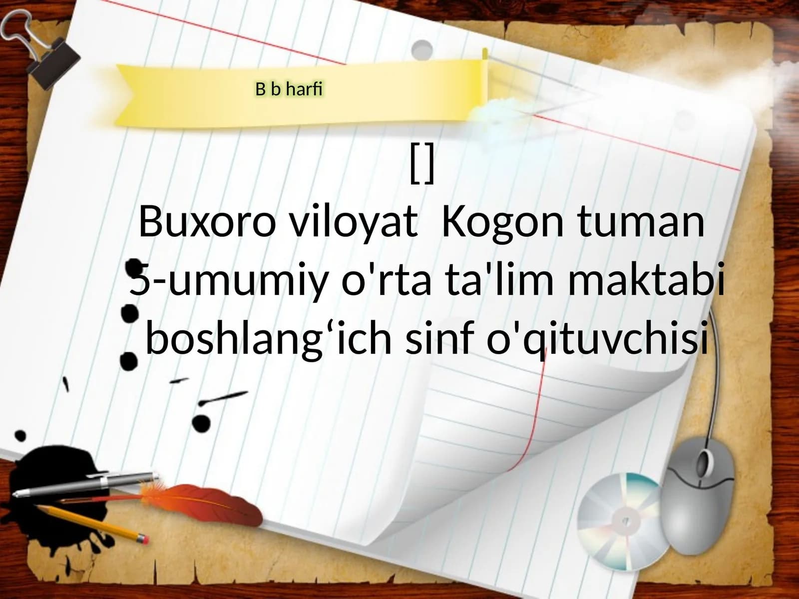 B b harfi