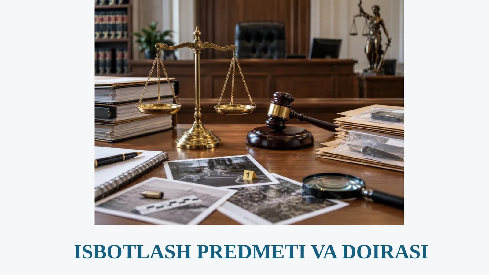 ISBOTLASH PREDMETI VA DOIRASI