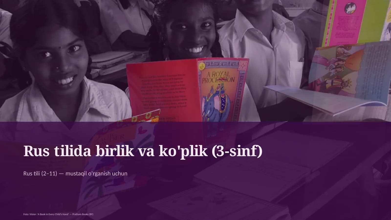 Rus tilida birlik va ko'plik (3-sinf)