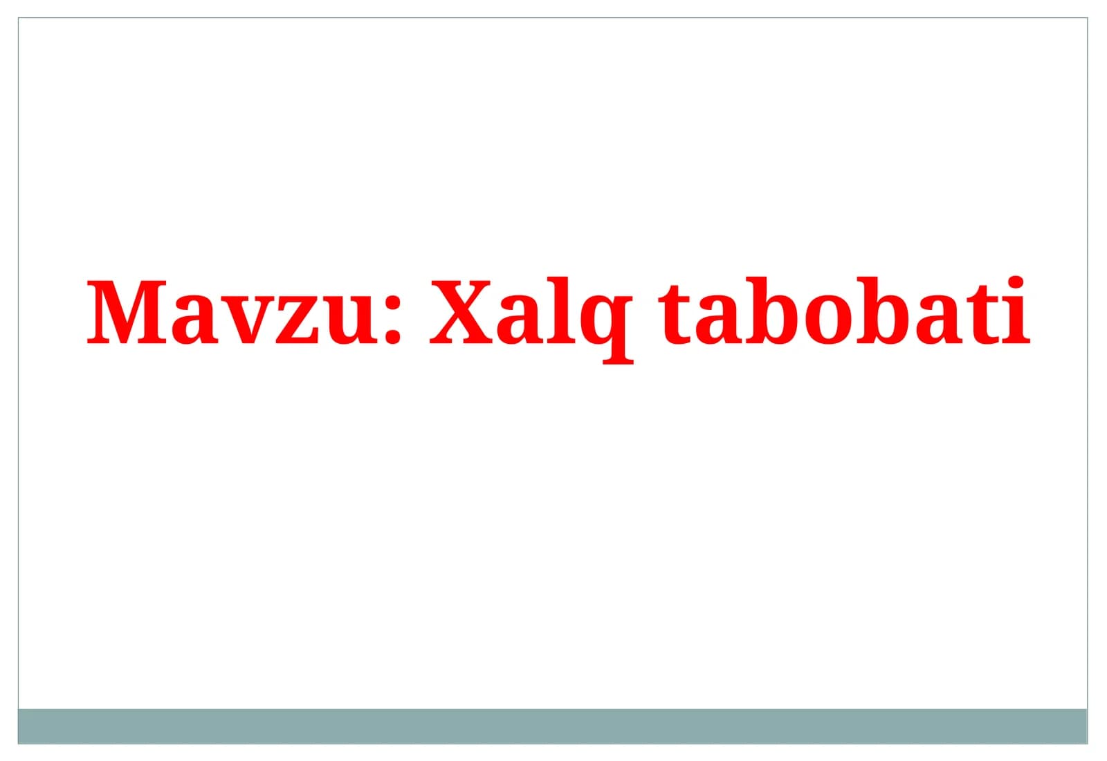Xalq  tabobati
