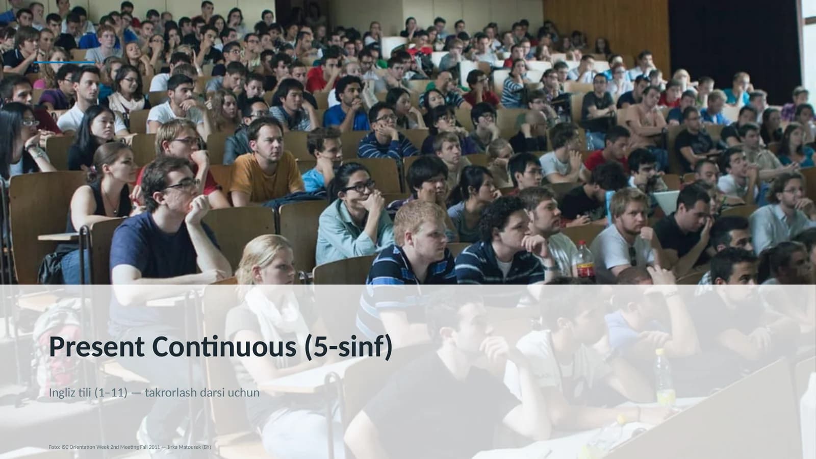 Present Continuous (5-sinf)