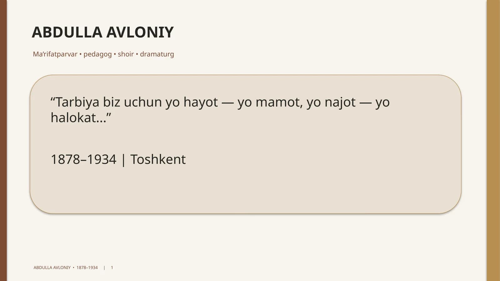 ABDULLA AVLONIY