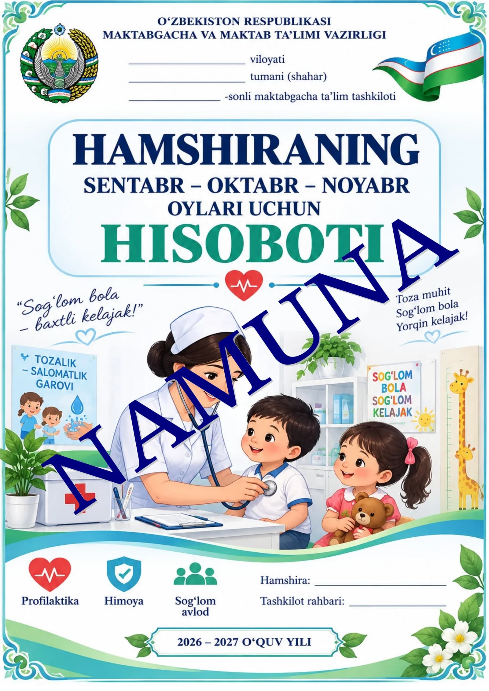 MTT HAMSHIRASINING SENTABR–OKTABR–NOYABR OYLARI UCHUN HISOBOTI