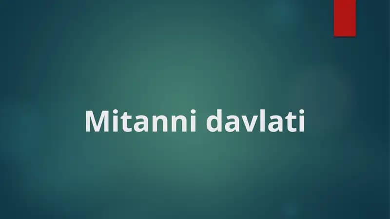 Mitanni davlati