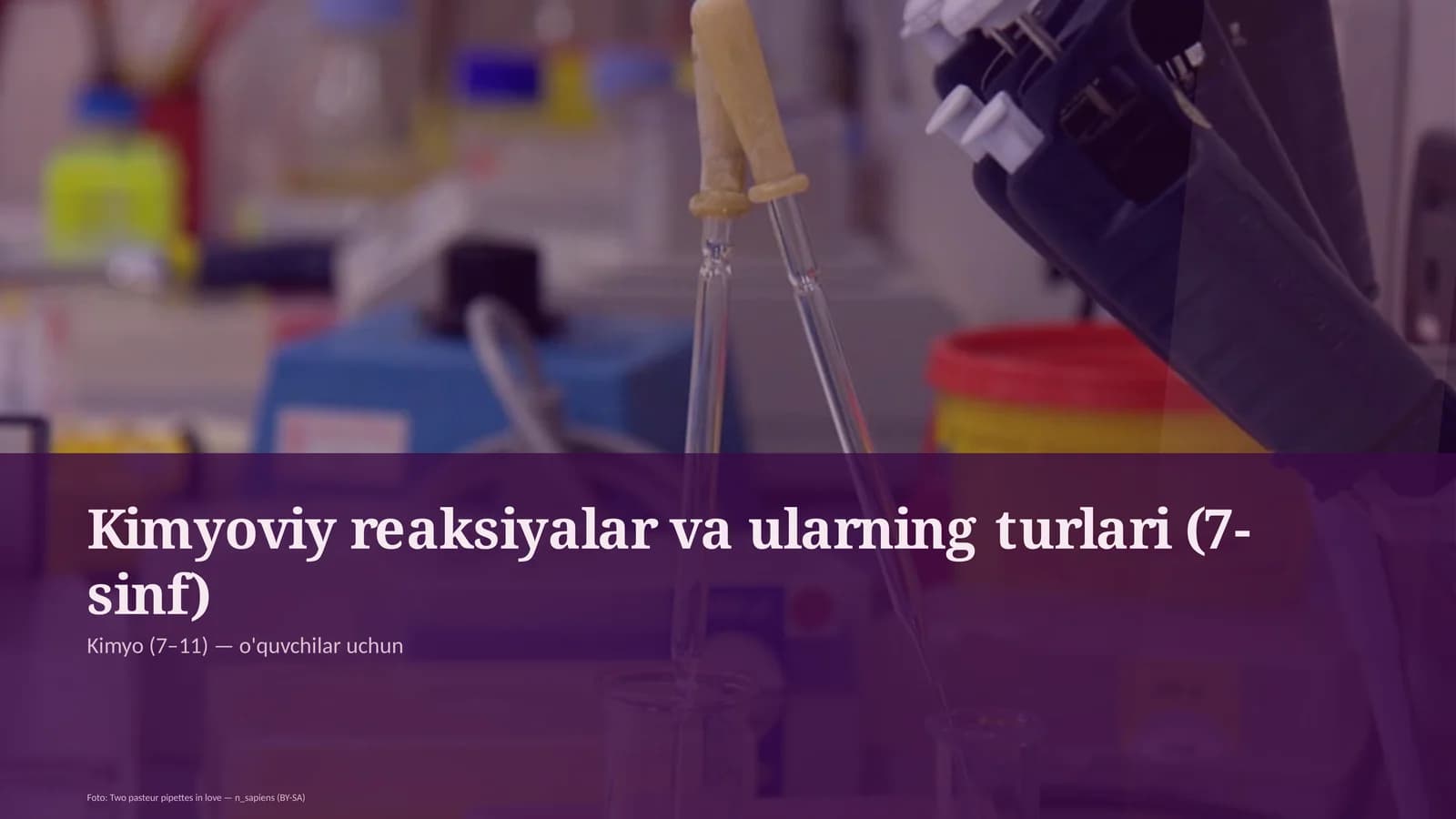 Kimyoviy reaksiyalar va ularning turlari (7-sinf)