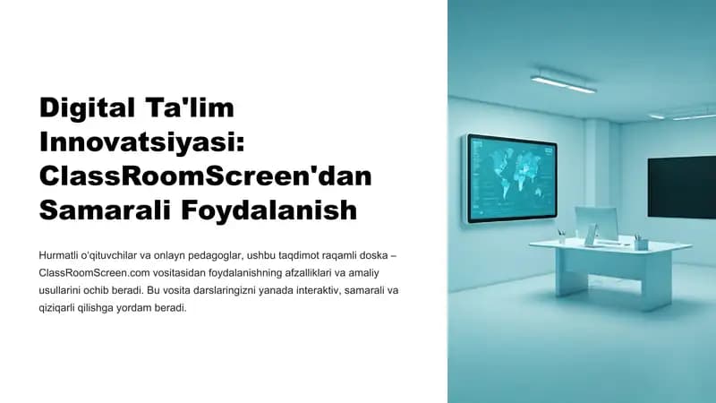Digital ta'lim innovatsiyasi