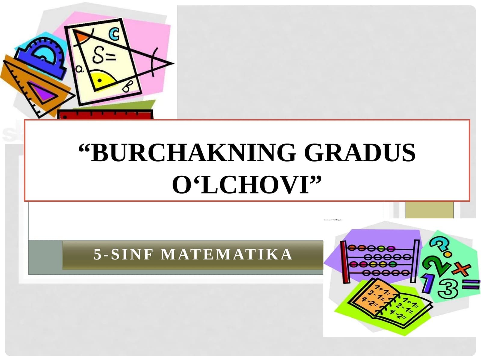 5-SINF MATEMATIKA