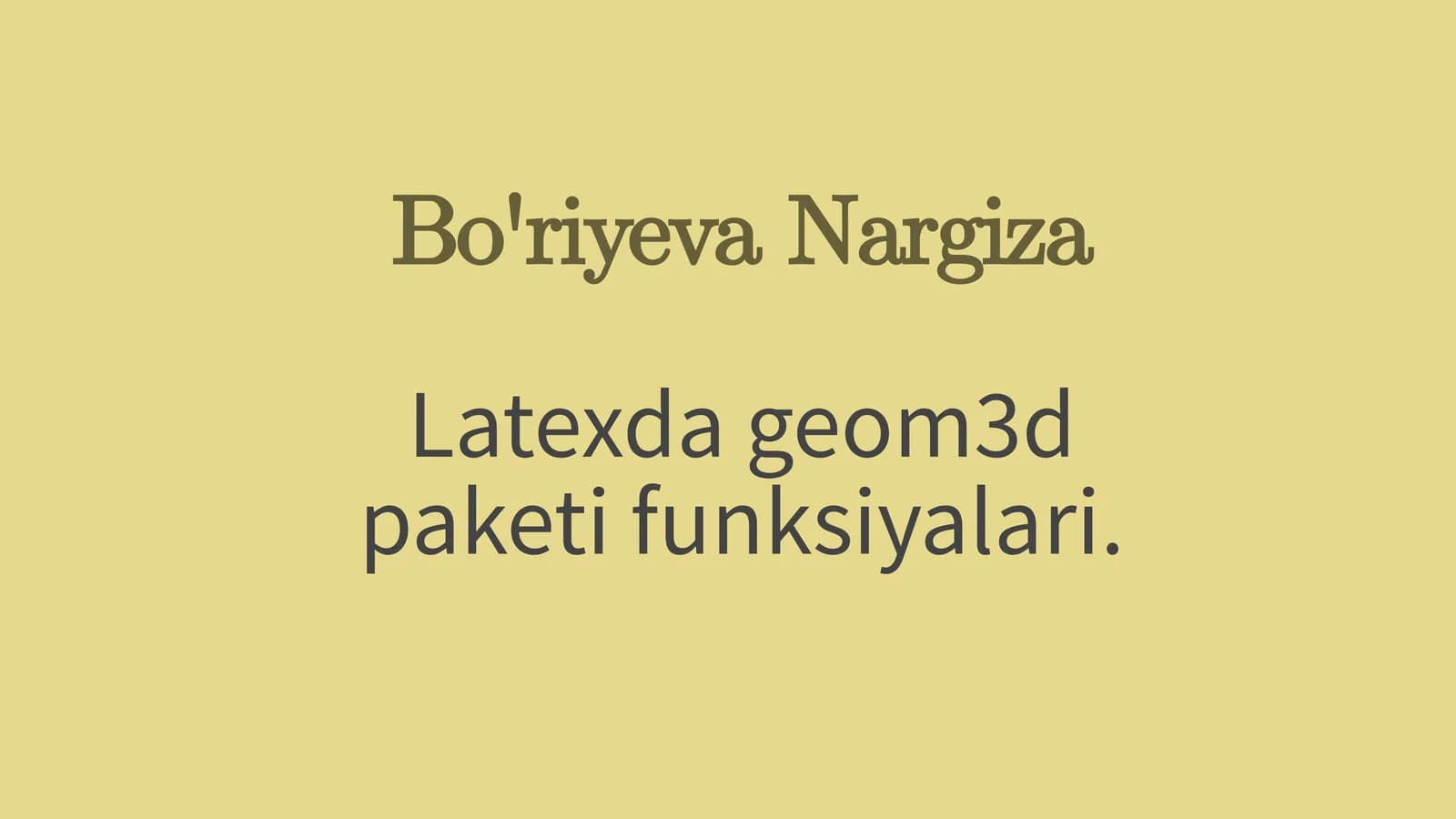 geom3d paketi