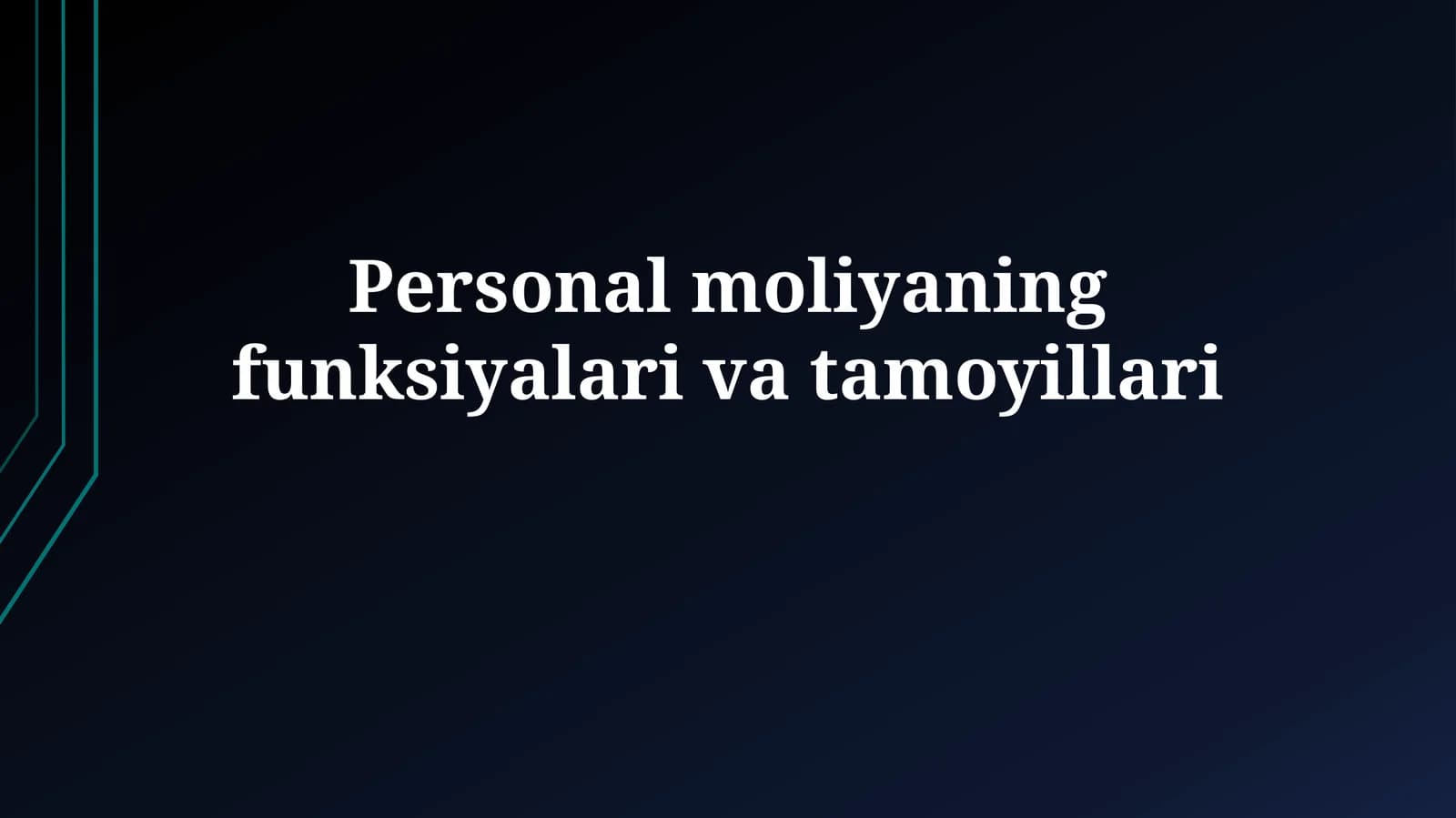Personal moliya