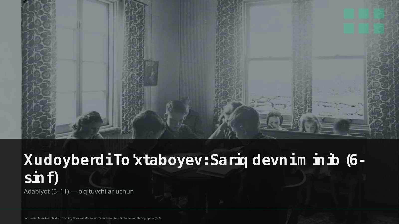 Xudoyberdi To'xtaboyev: Sariq devni minib (6-sinf)