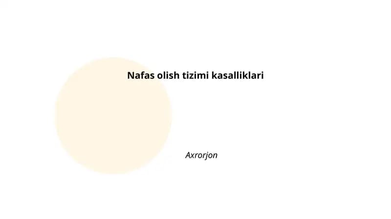 Bronxial astma