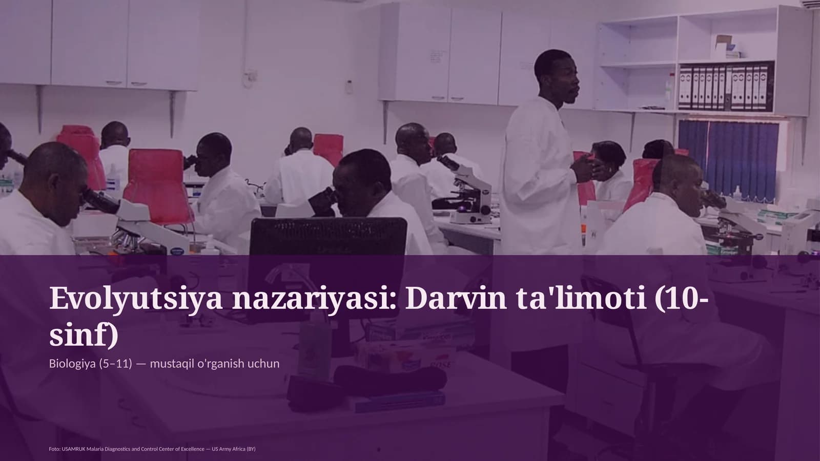 Evolyutsiya nazariyasi: Darvin ta'limoti (10-sinf)