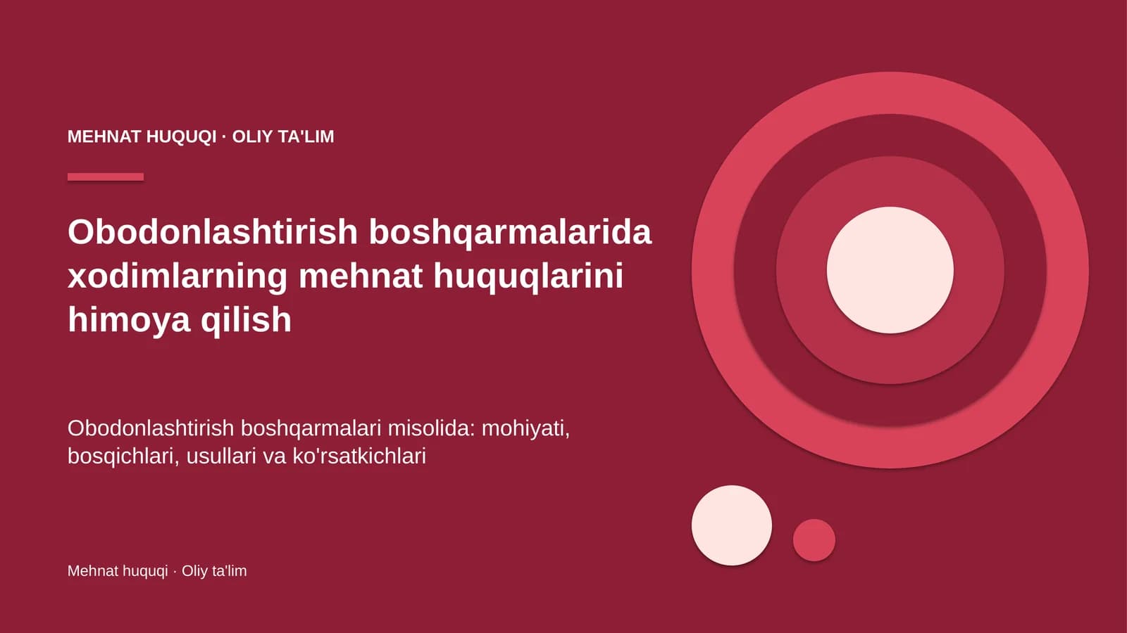 obodonlashtirish boshqarmalarida xodimlarning mehnat huquqlarini himoya qilish 4097