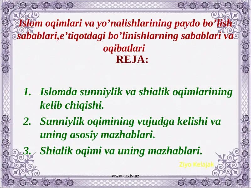 Shariat doirasidagi huquq maktablari