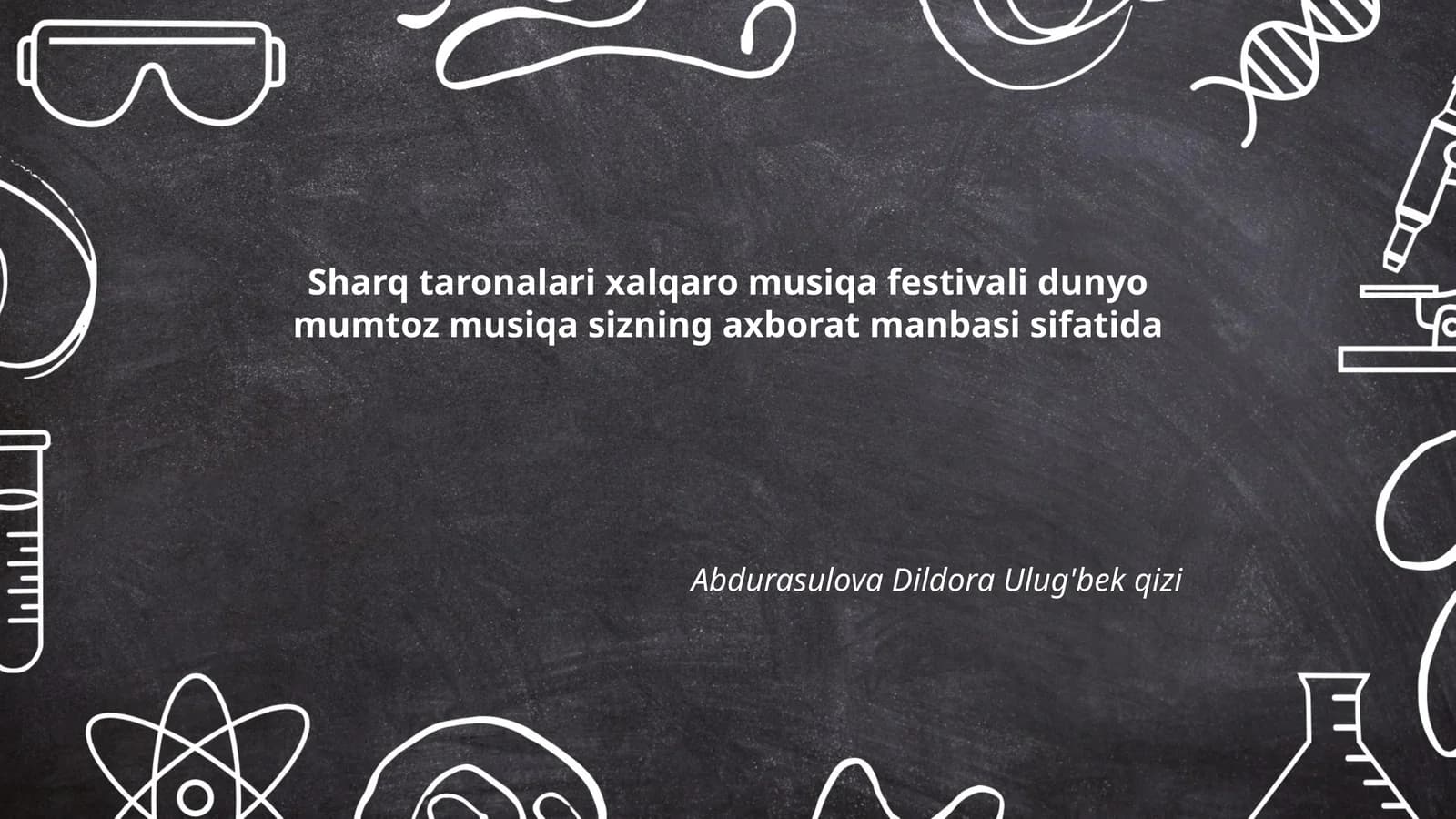 Sharq taronalari xalqaro musiqa festivali dunyo mumtoz musiqa sizning axborat manbasi sifatida